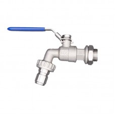 304 SS Weldless ball valve with Male QD - 1/2" - Click Image to Close